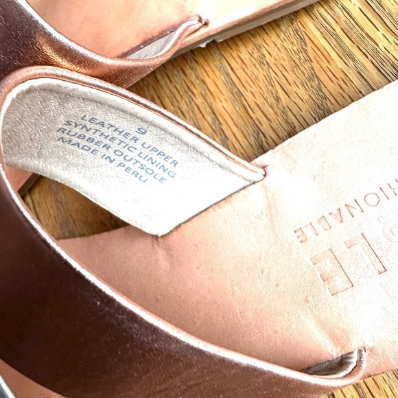 ABLE Joselyn Metallic Double Strap Sandals - Picture 3 of 5